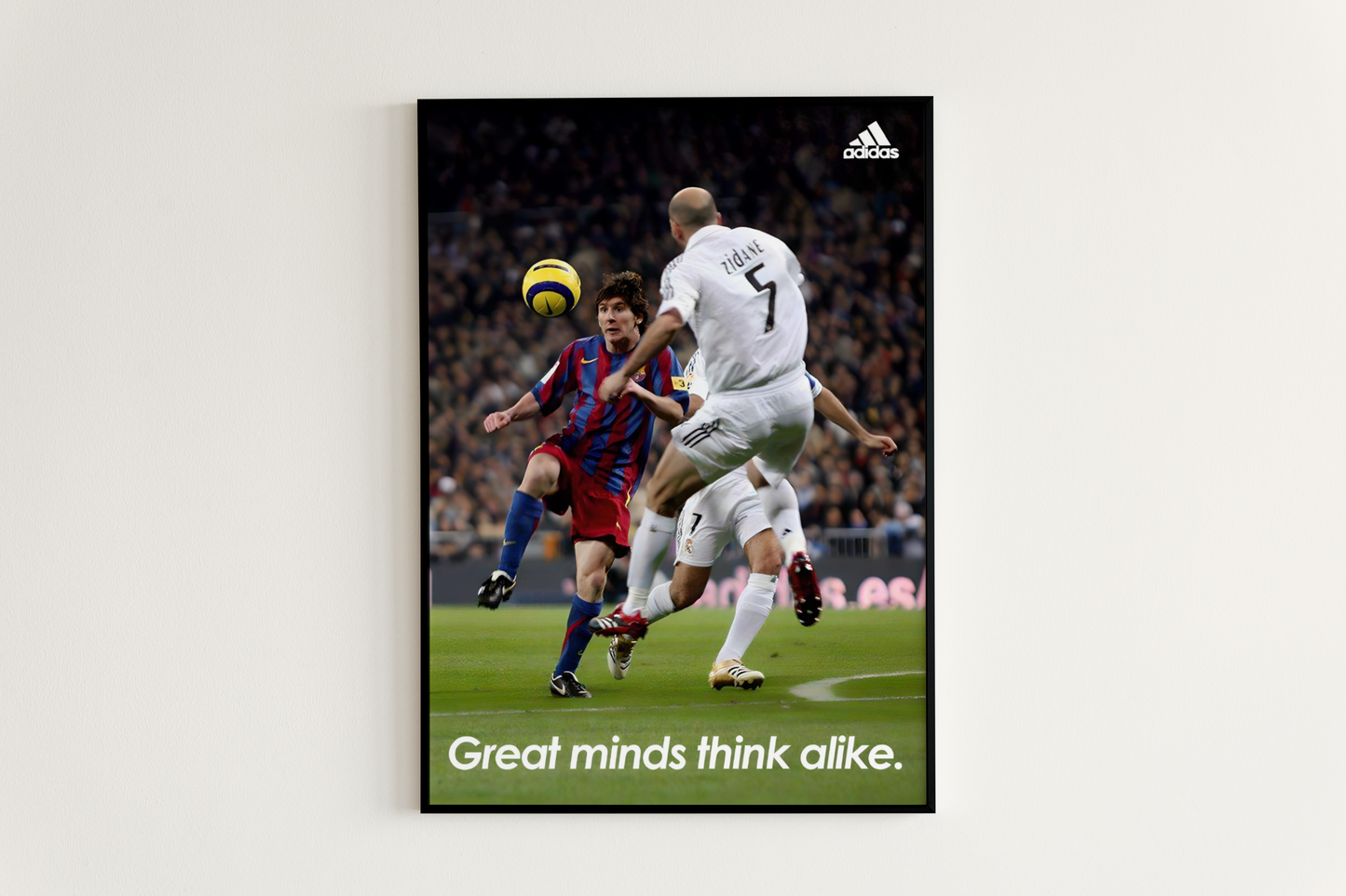 Messi & Zidane: Great Minds Think Alike.