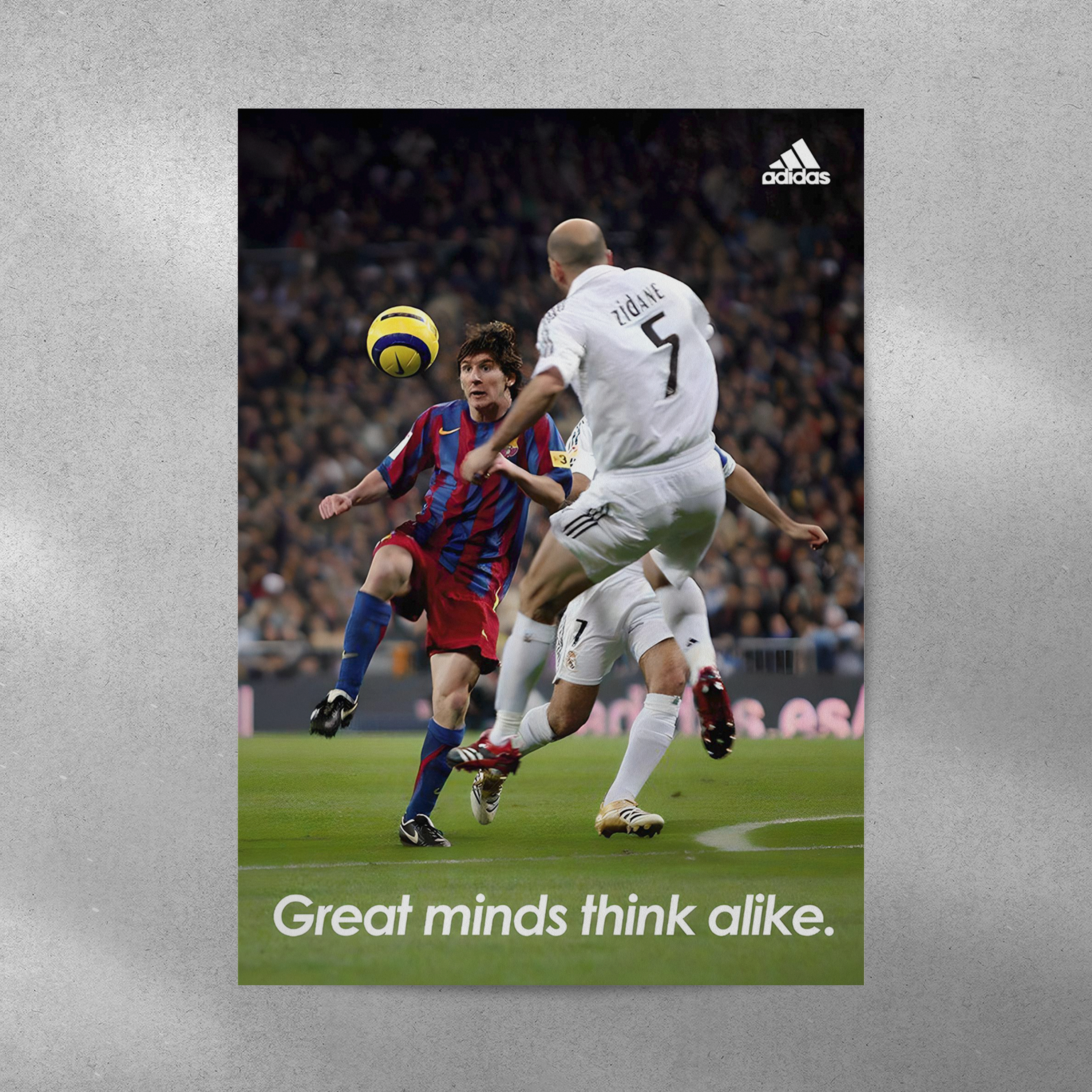 Messi & Zidane: Great Minds Think Alike.